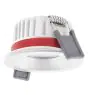 Ledvance LED-Spot Fire Rated Aluminium Weiß 8W 680lm 36D - 930 Warmweiß | Ausschnitt 68mm - IP65 - Höchste Farbwiedergabe - Dimmbar