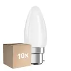 Mehrfachpackung 10x Ledvance Classic Performance LED Glühbirne B22d Kerze Fadenlampe Matt 4.8W 470lm - 827 Extra Warmweiß | Dimmbar - Ersatz Für 40W