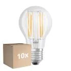 Mehrfachpackung 10x Ledvance Classic LED E27 Birne Fadenlampe Klar 7.5W 1055lm - 940 Kaltweiß | Höchste Farbwiedergabe - Dimmbar - Ersatz Für 75W