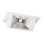LED Downlight Wallwasher Wally Mittel Weiß 27W 3850lm 78x100D - 840 Kaltweiß - 238x145mm